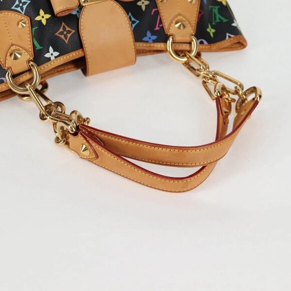 LOUIS VUITTON Monogram Multicolor Annie MM Bag Black LV Auth - Picture 8 of 16